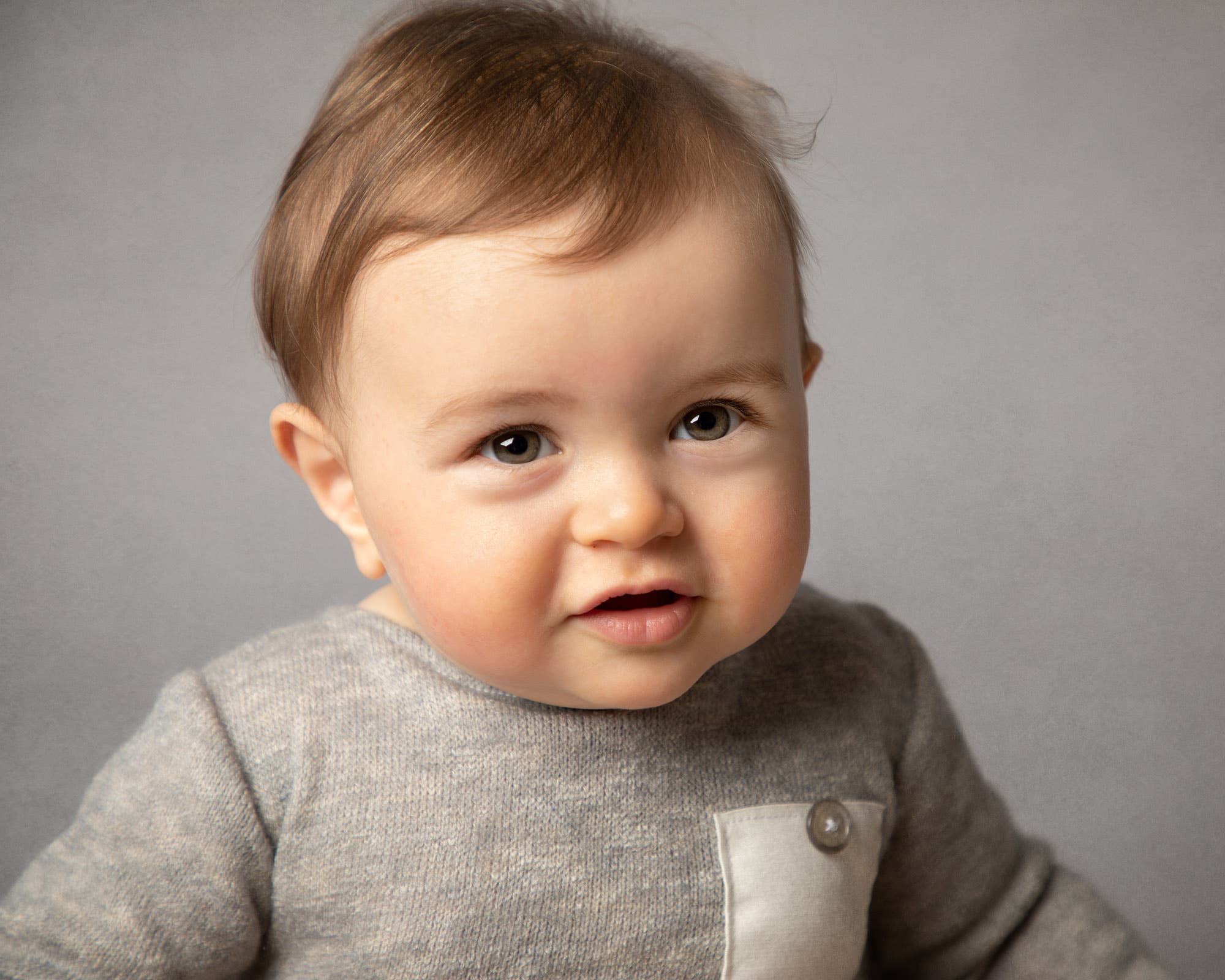 smiling baby during baby photography session